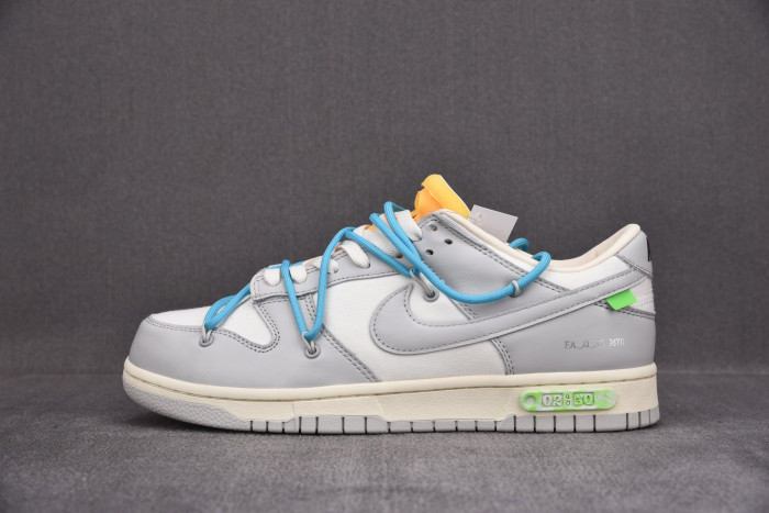 Onekick OFF-WHITE X NIKE SB DUNK LOW OW WHITE GREY BLUE DM1602-115