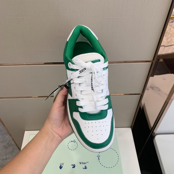 Onekick OFF WHITETM C O VIRGIL ABLOH OUT OF OFFICE LOW-TOP LEATHER SNEAKERS "OOO"