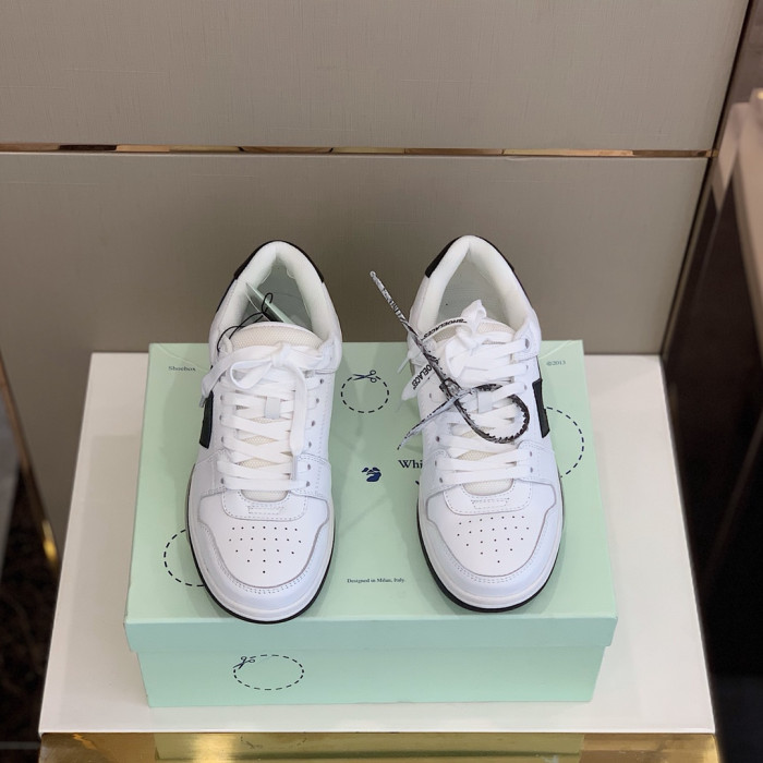 Onekick OFF WHITETM C O VIRGIL ABLOH OUT OF OFFICE LOW-TOP LEATHER SNEAKERS "OOO"