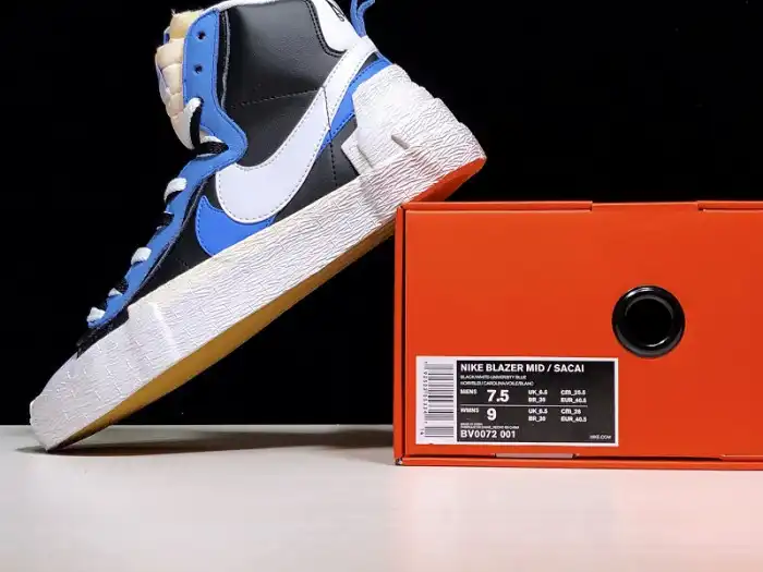 Cheap SACAI X NIKE BLAZER MID UNIVERSITY BLUE BV0072-001