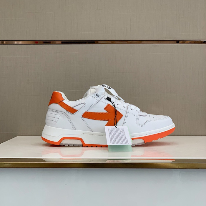 Onekick OFF WHITETM C O VIRGIL ABLOH OUT OF OFFICE LOW-TOP LEATHER SNEAKERS "OOO"