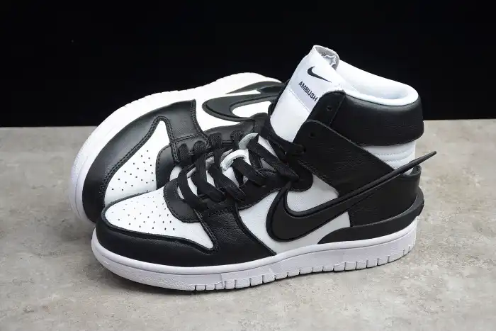 Rep Nike SB Dunk High Ambush Black White CU7544-001