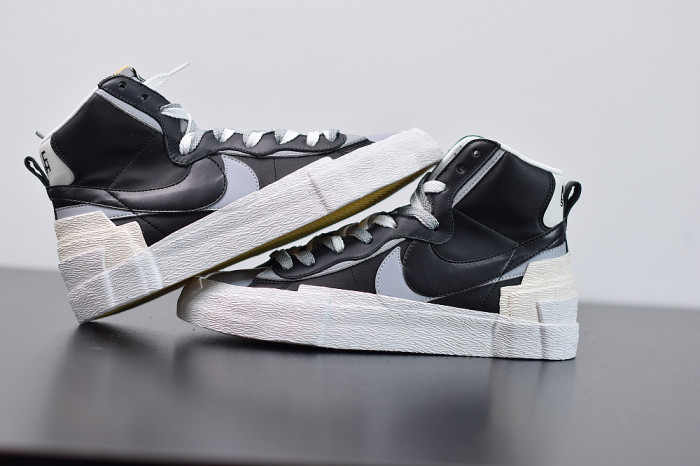 SACAI X NIKE BLAZER MID BLACK GREY BV0072-002