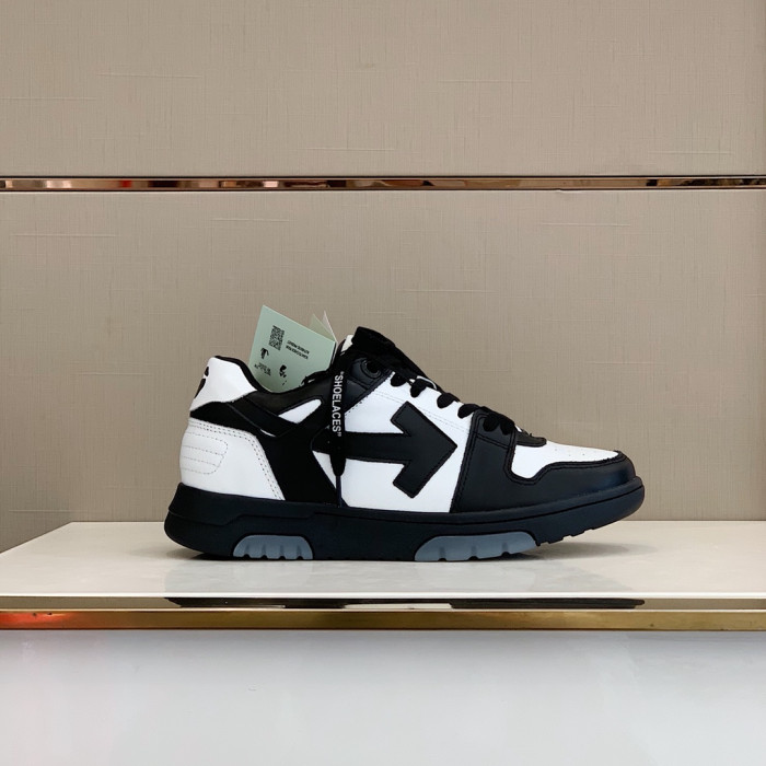 OFF WHITETM C O VIRGIL ABLOH OUT OF OFFICE LOW-TOP LEATHER SNEAKERS "OOO"