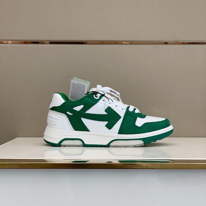 Onekick OFF WHITETM C O VIRGIL ABLOH OUT OF OFFICE LOW-TOP LEATHER SNEAKERS "OOO"