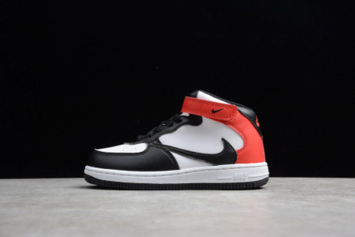 Onekick KIDS NIKE AIR FORCE 1 MID 07 X TRAVIS SCOTT WHITE BLACK RED 314197-016