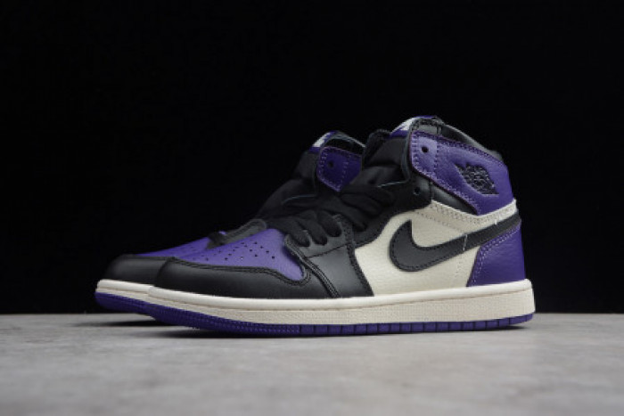 KIDS AIR JORDAN 1 RETRO HIGH OG 'COURT PURPLE' 555088-501