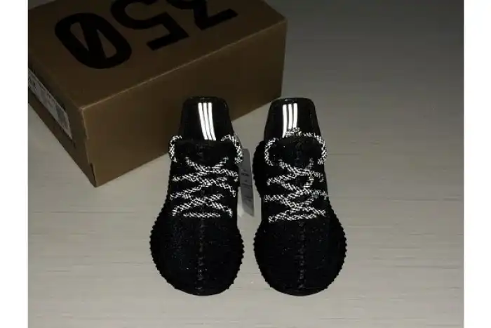 ADIDAS KIDS YEEZY BOOST 350 V2 BLACK (NON-REFLECTIVE) FU9013