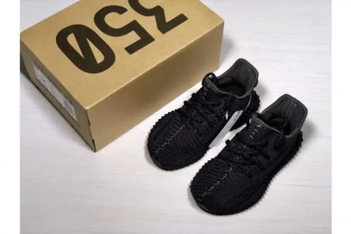 Rep ADIDAS KIDS YEEZY BOOST 350 V2 BLACK (NON-REFLECTIVE) FU9013