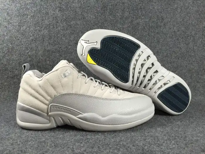 Cheap Air Jordan 12 Low Grey Suede 308317-002