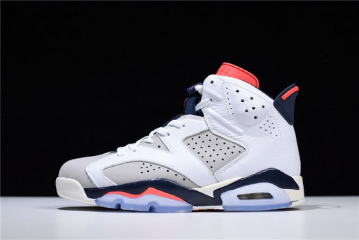 Air Jordan 6 Retro Tinker White Infrared 23-Neutral Grey-Sail 384664-104