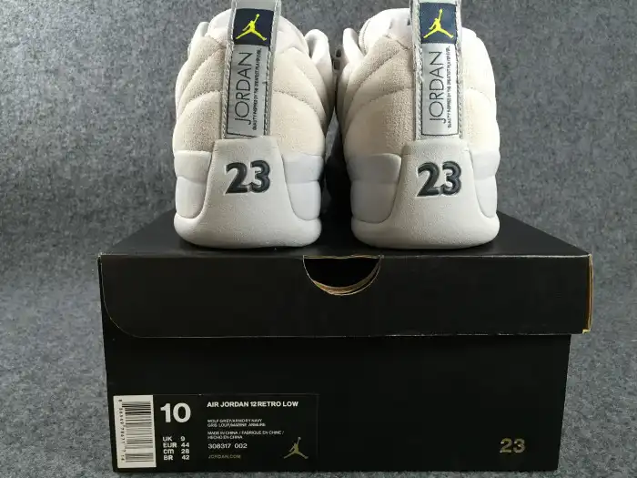 Cheap Air Jordan 12 Low Grey Suede 308317-002