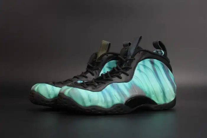 Cheap Nike Air Foamposite One Northern Lights Black Green mens 840559-001