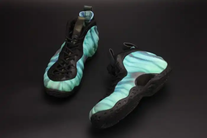 Cheap Nike Air Foamposite One Northern Lights Black Green mens 840559-001