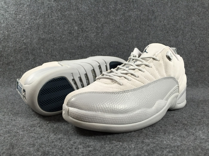 Onekick Air Jordan 12 Low Grey Suede 308317-002