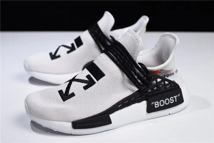 Cheap OFF-WHITE x Pharrell x adidas NMD Hu Race Trail BB7725