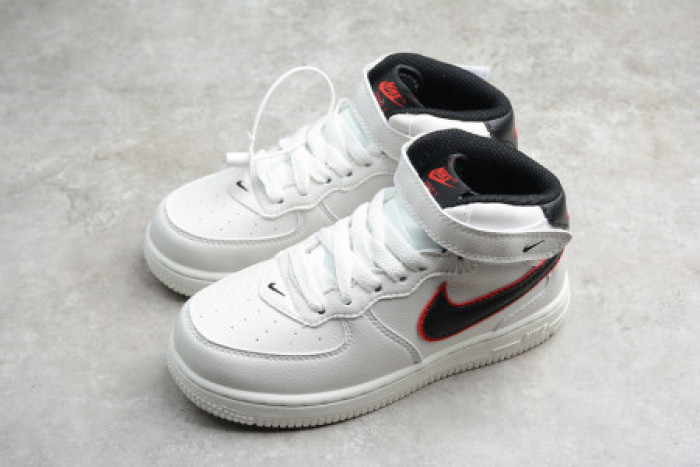 Onekick KIDS NIKE AIR FORCE 1 MID 07 WHITE BLACK RED 314197-101