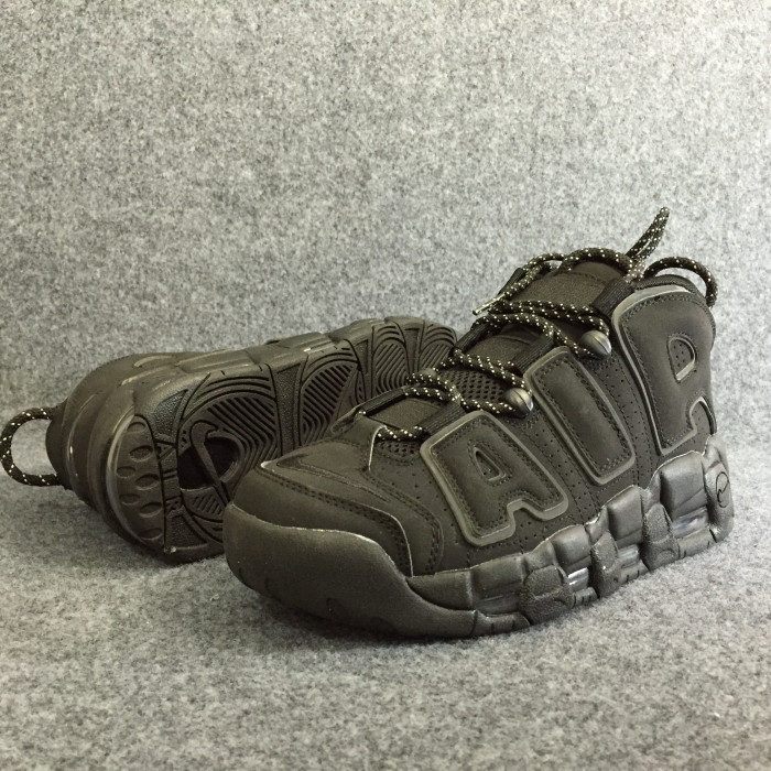 Nike Air More Uptempo Triple Black Reflective 414962-004