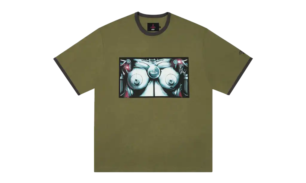 Palace Ringer T-Shirt "Vivienne Westwood - Olive"