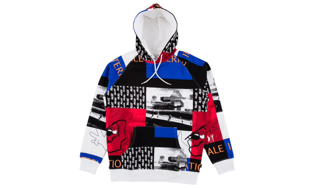 Palace Internationale Collage Hoodie "Cut and sewn"