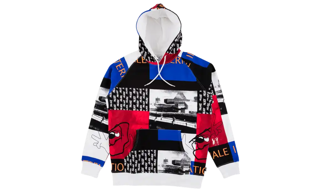 Palace Internationale Collage Hoodie "Cut and sewn"