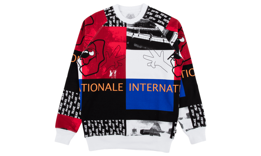 Affordable Palace Internationale Collage Crewneck "Cut and sewn"