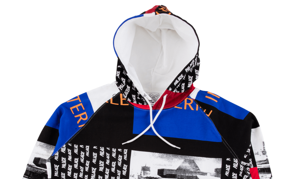 Affordable Palace Internationale Collage Hoodie "Cut and sewn"