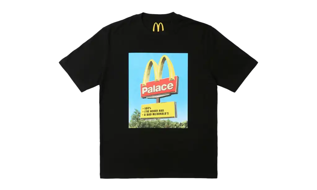 Palace McDonald's Sign T-shirt "BLACK"