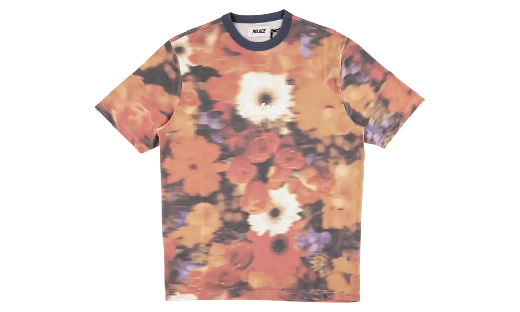 Palace Blurry Flower Ringer T-Shirt