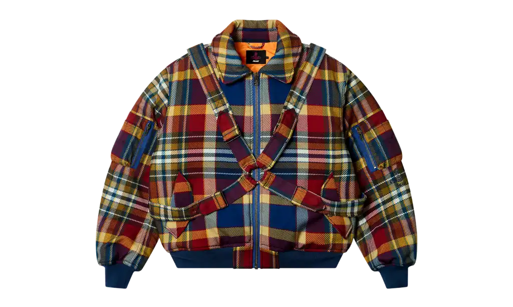 Cheap Palace Flight Jacket Tartan Right 