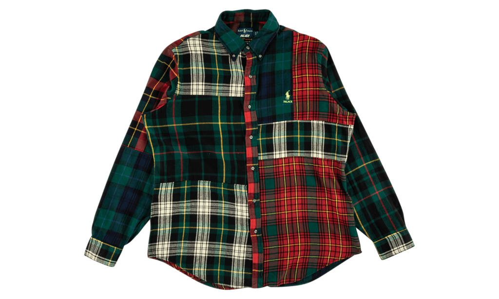 Affordable Palace B.D. Shirt Pieced Flannel "Ralph Lauren X Palace"