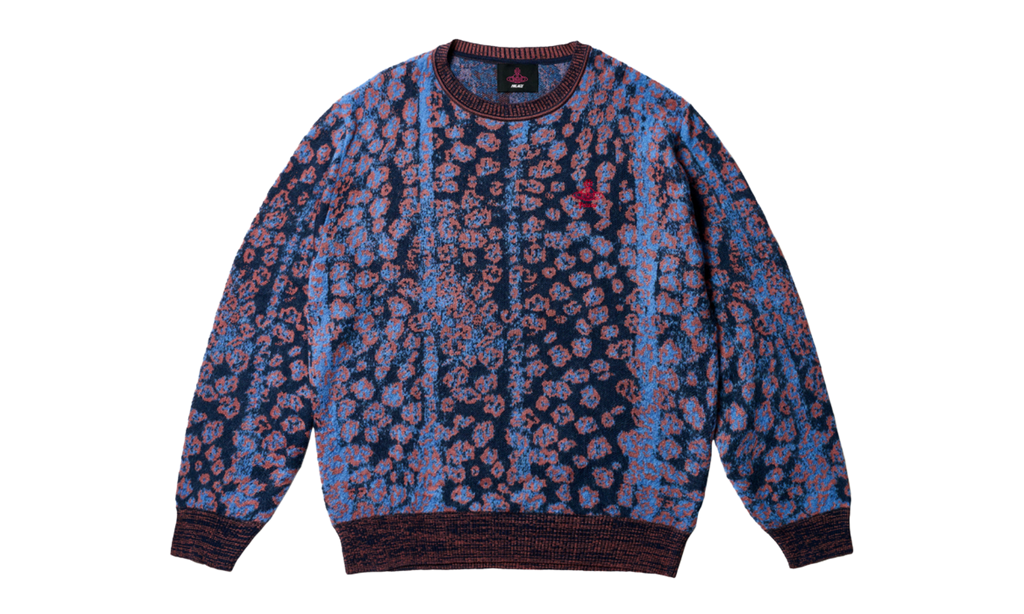 Palace Knit Crew "Vivienne Westwood - Pink Leopard"