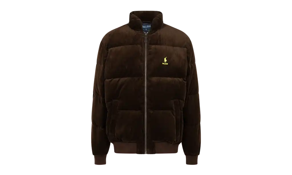 Palace Ralph Lauren Corduroy Down Jacket "Mohican Brown"