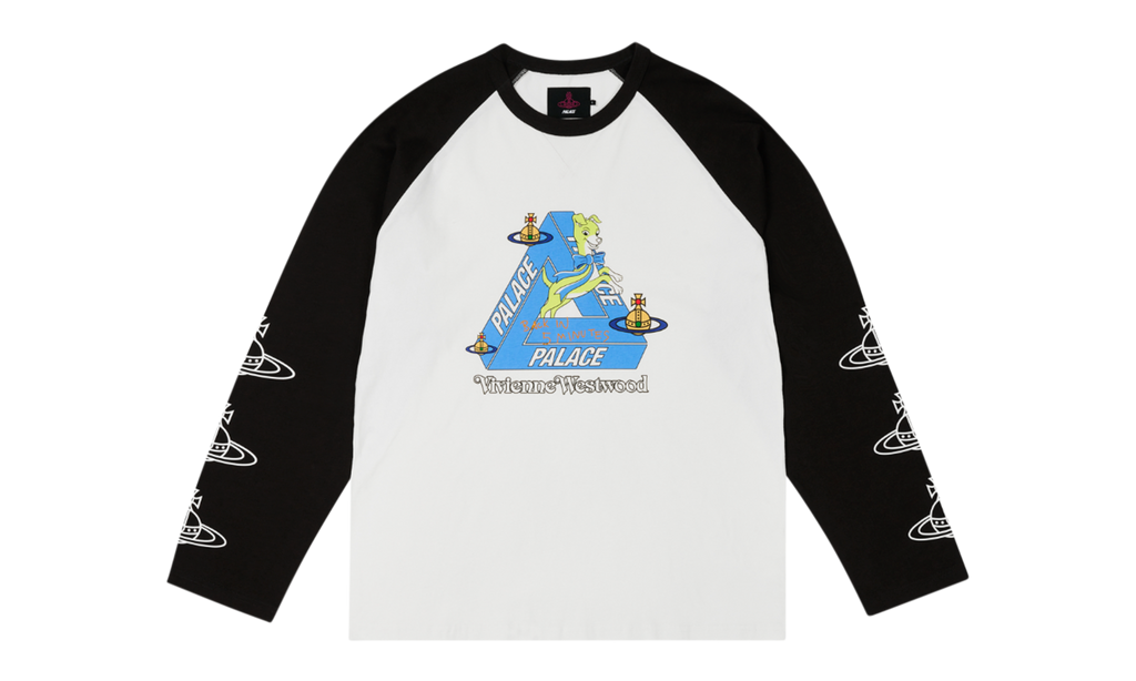 Palace Raglan Longsleeve "Vivienne Westwood - White Black"