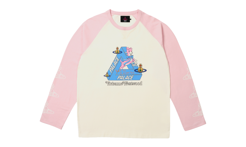 Affordable Palace Raglan Longsleeve "Vivienne Westwood - White Pink"