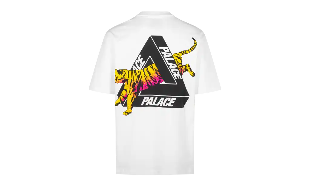 Palace Seoul Exclusive Tiger Tri-Ferg T-shirt "White"