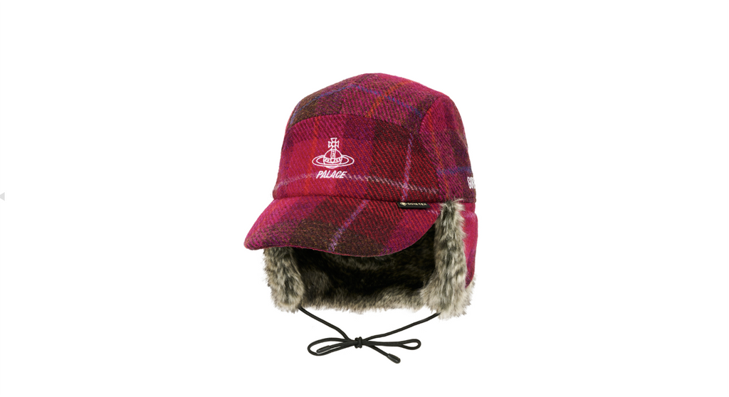 Palace Gore-Text Shooting Cap "Vivienne Westwood - Plaid Pink"