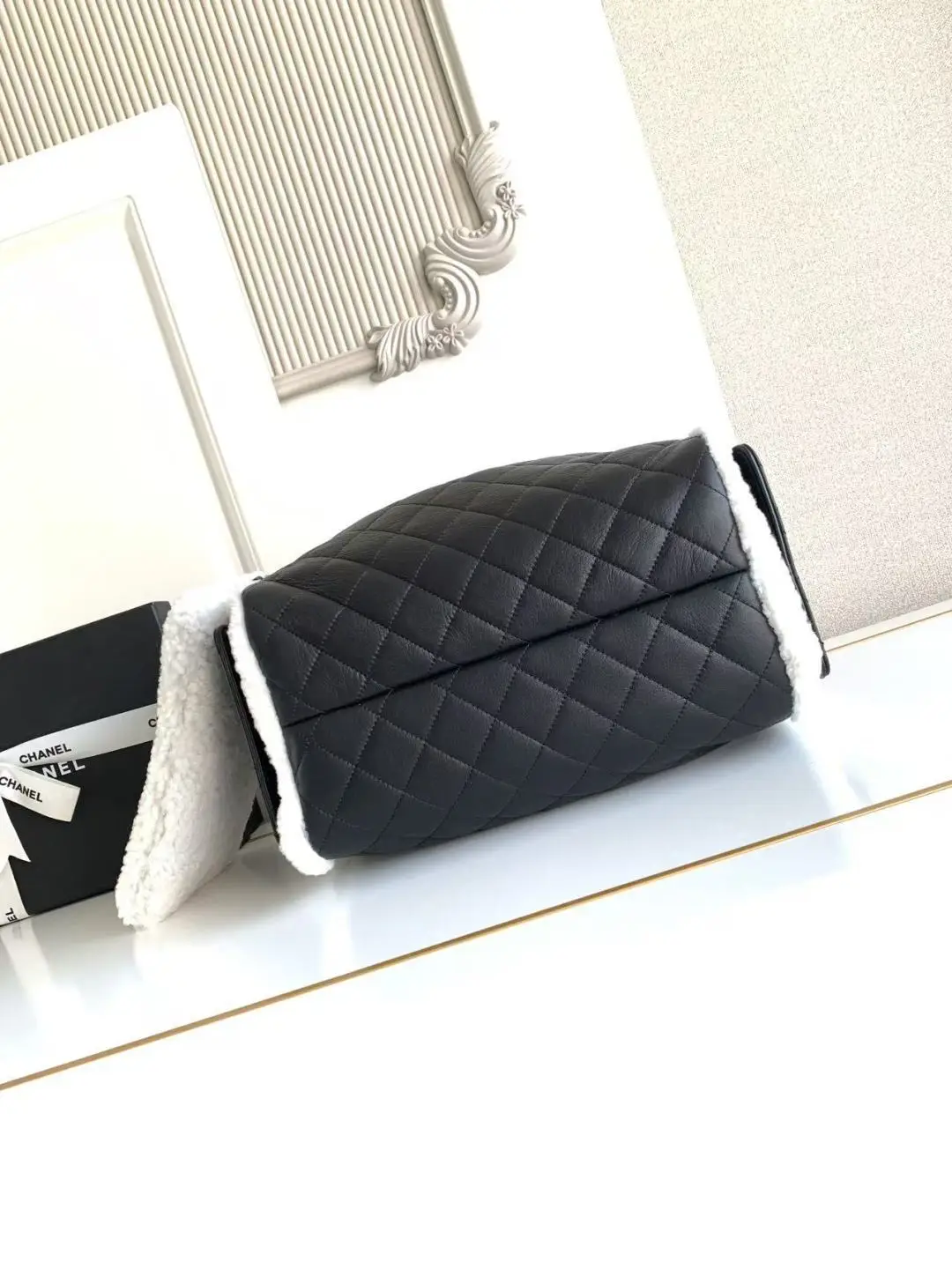 Chanel 25 Large Wool Hobo Bag AS5311 Black