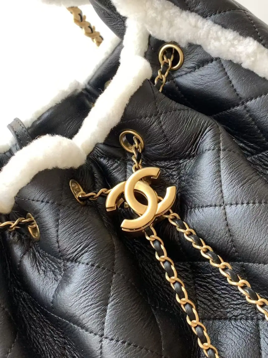 Chanel 25 Large Wool Hobo Bag AS5311 Black