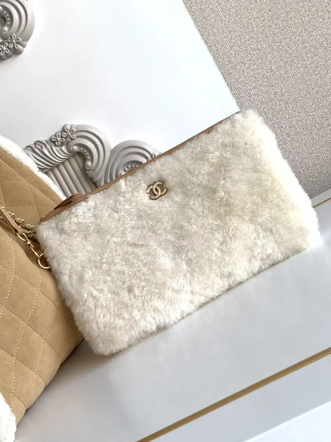 Chanel 25 Large Wool Hobo Bag AS5311 Brown