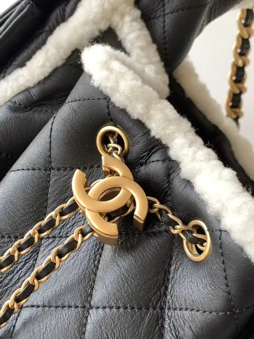 Chanel 25 Small Wool Hobo Bag AS5293 Black