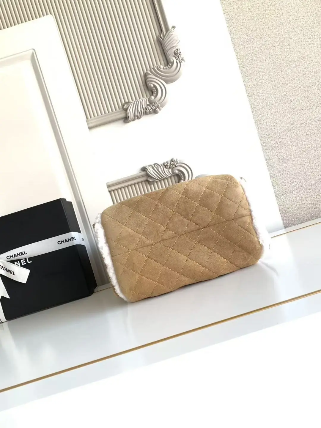 Chanel 25 Small Wool Hobo Bag AS5293 Brown