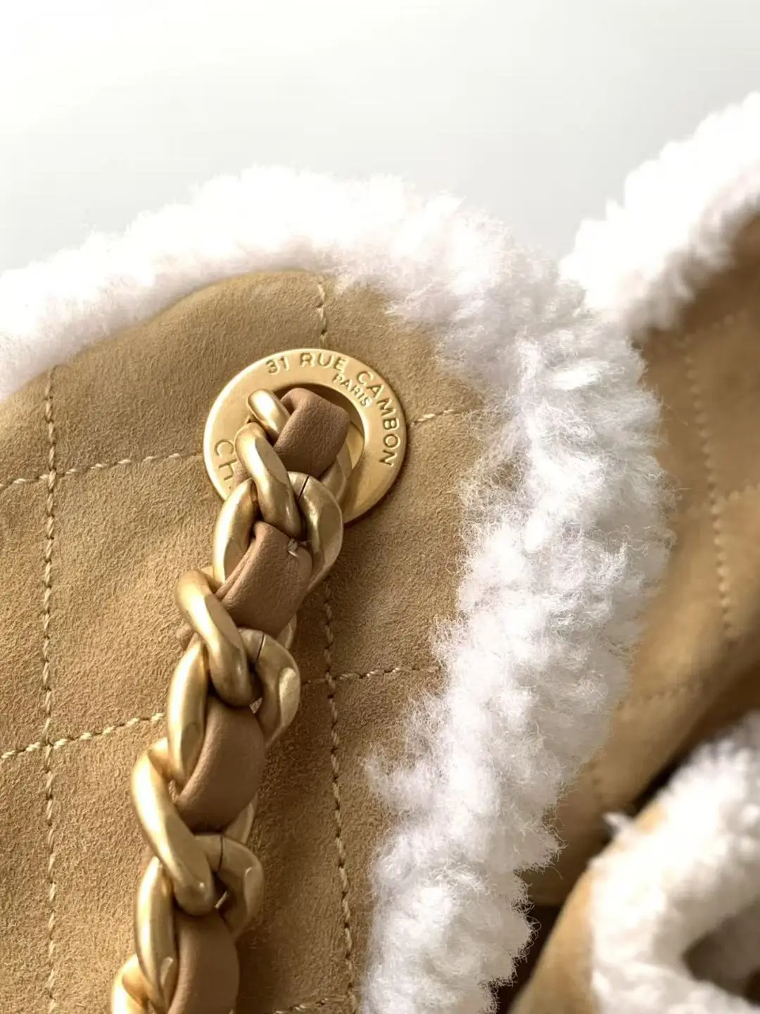 Chanel 25 Small Wool Hobo Bag AS5293 Brown