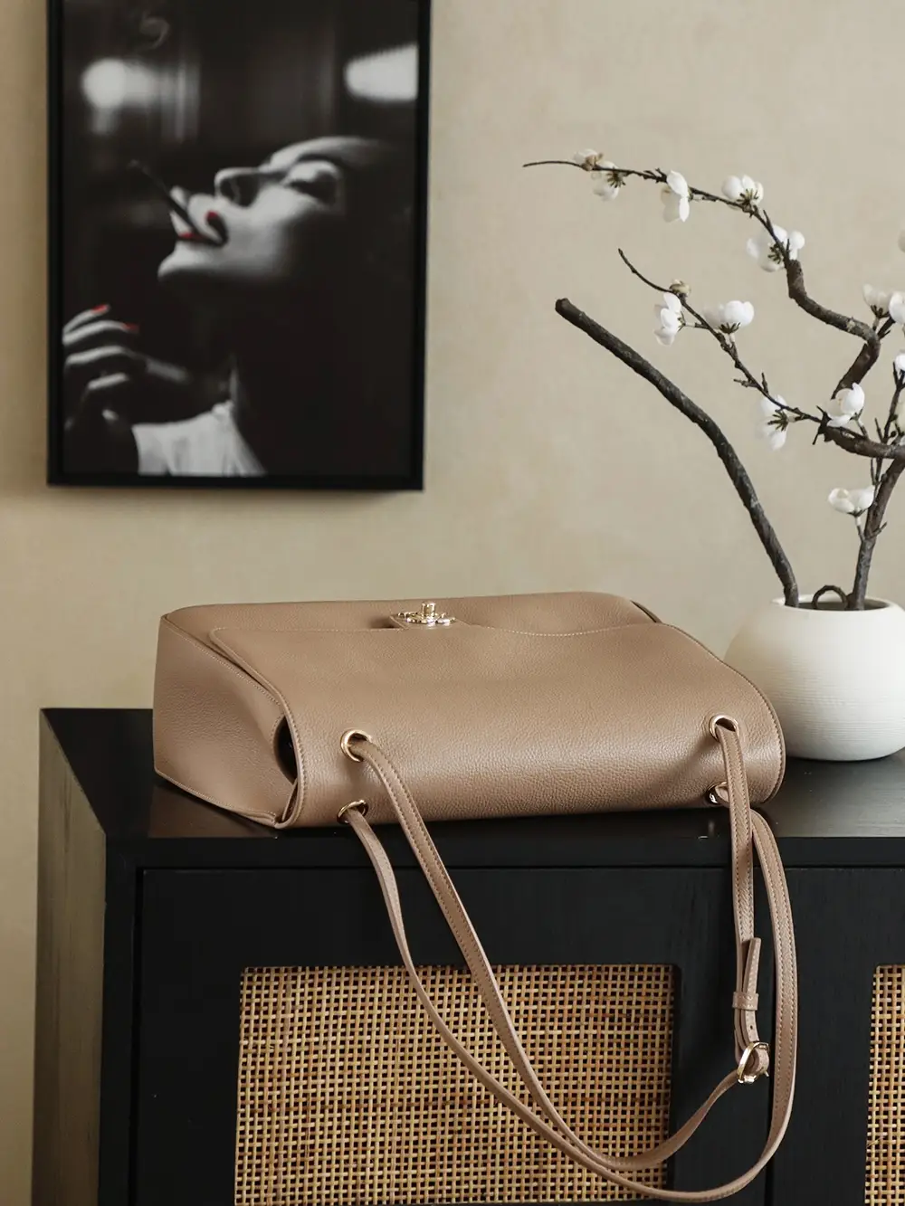 Chanel 26 Shopping Bag Beige