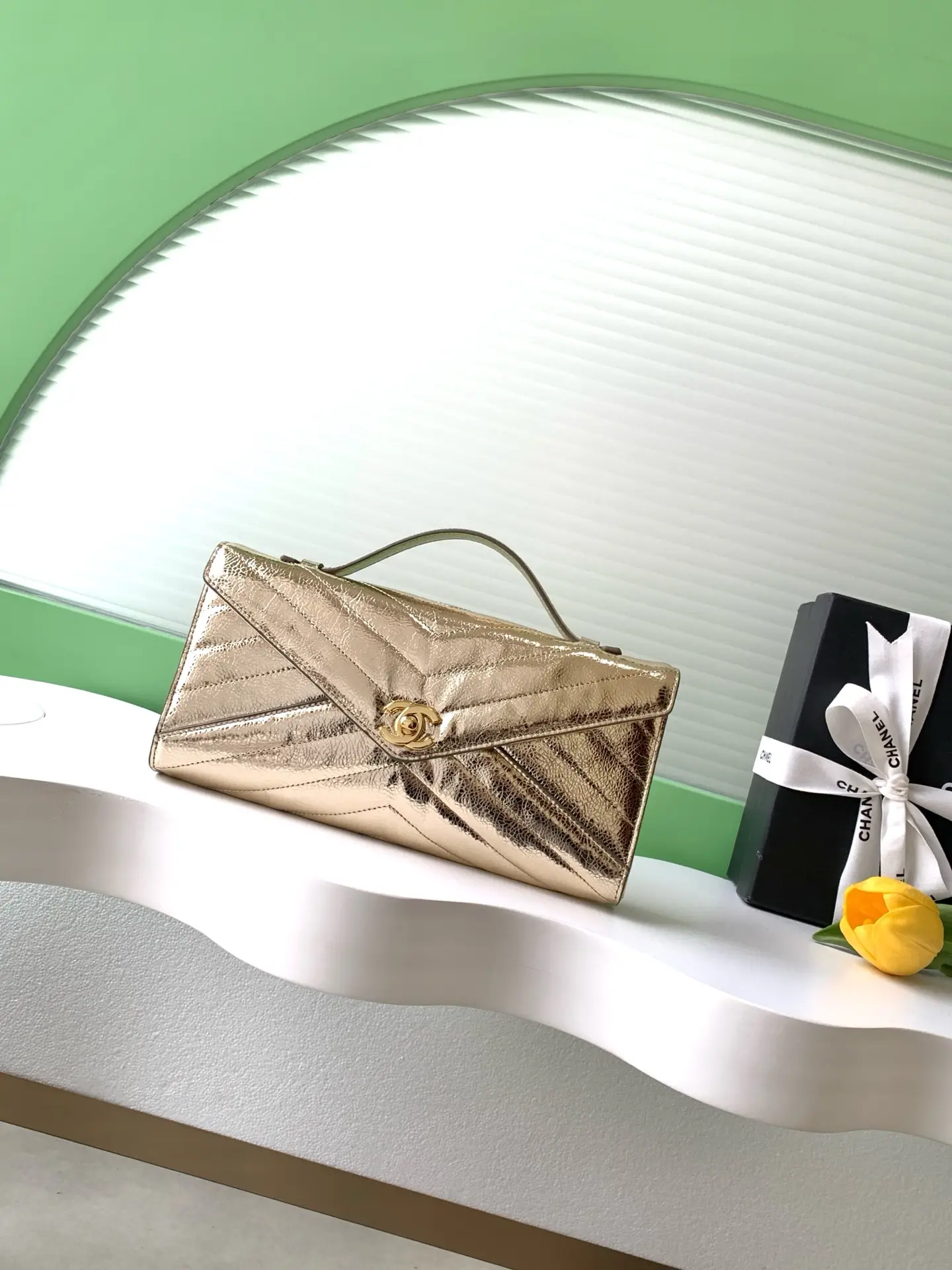 Chanel 26X Envelope Bag AS6044 Gold