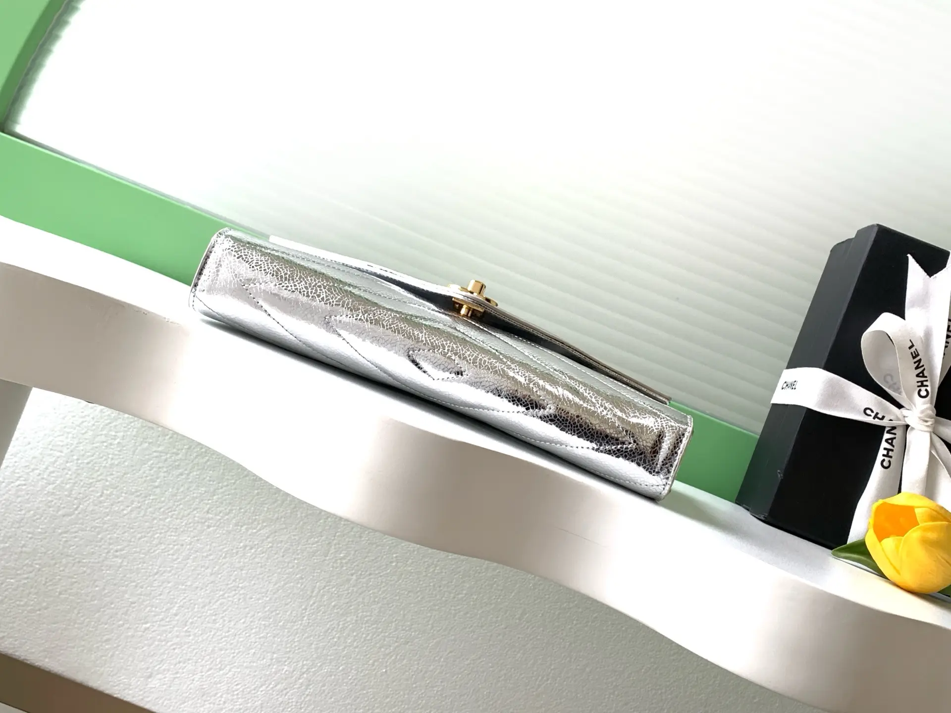 Chanel 26X Envelope Bag AS6044 Silver