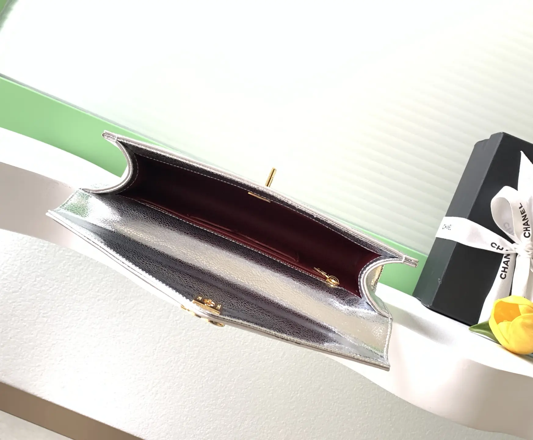 Chanel 26X Envelope Bag AS6044 Silver