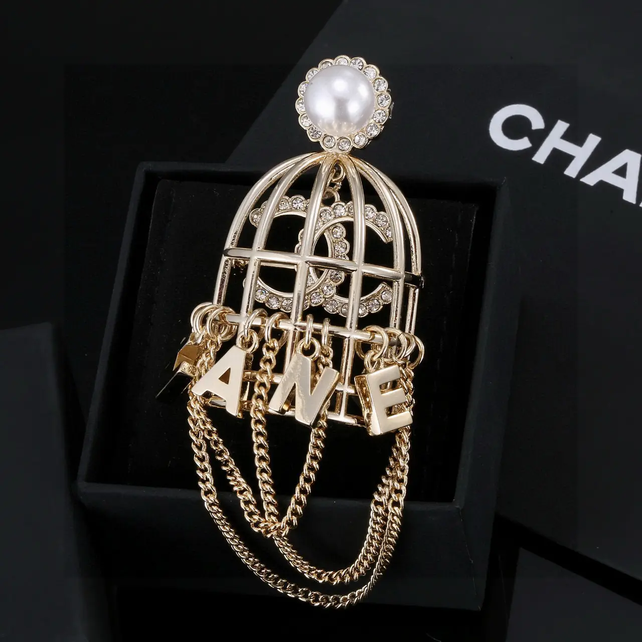 Chanel Birdcage Brooch