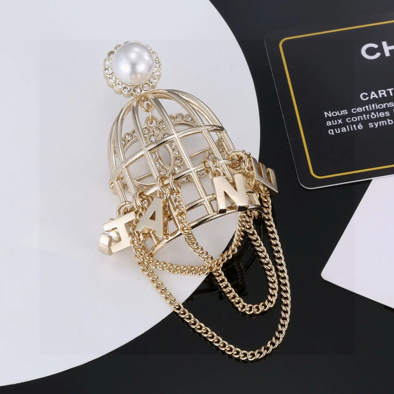 Chanel Birdcage Brooch