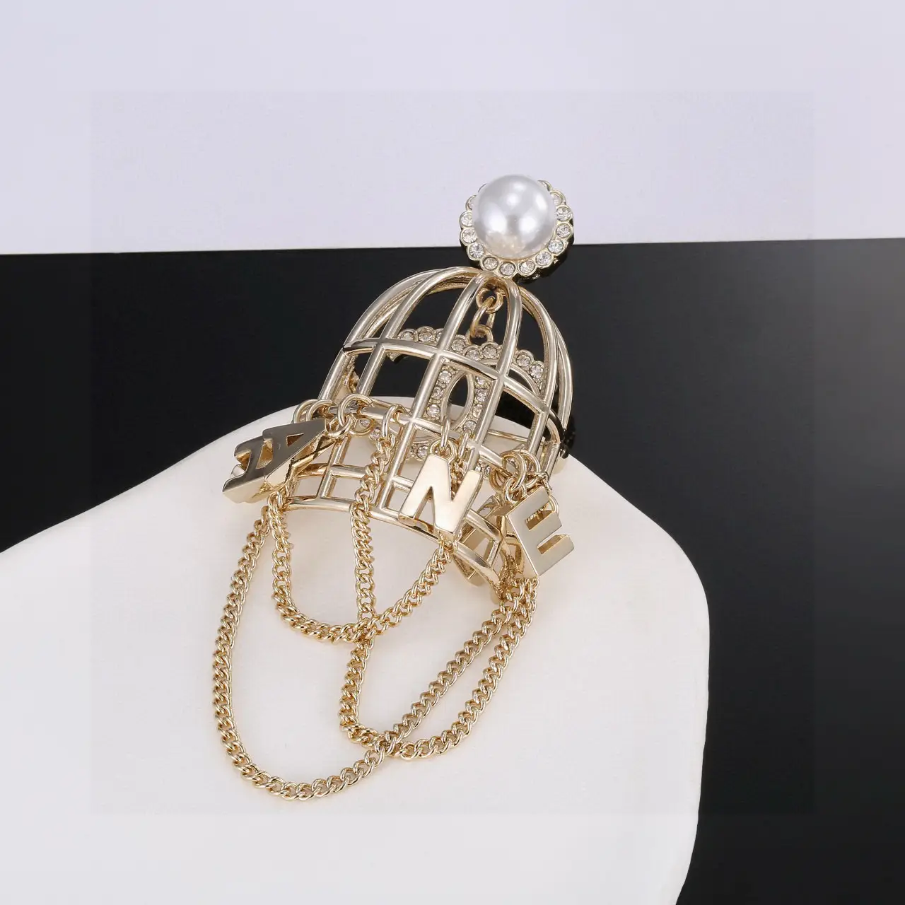 Chanel Birdcage Brooch